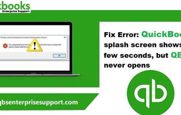 QuickBooks Splash Screen Displays and Disappears Error